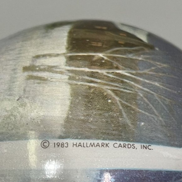 Vintage 1983 Hallmark New Home Satin Ball Keepsake Christmas Ornament - Picture 9 of 16